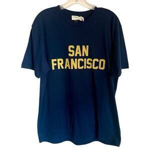 Magill Los Angeles San Francisco Graphic T-Shirt Navy Cotton Men’s Unisex Large